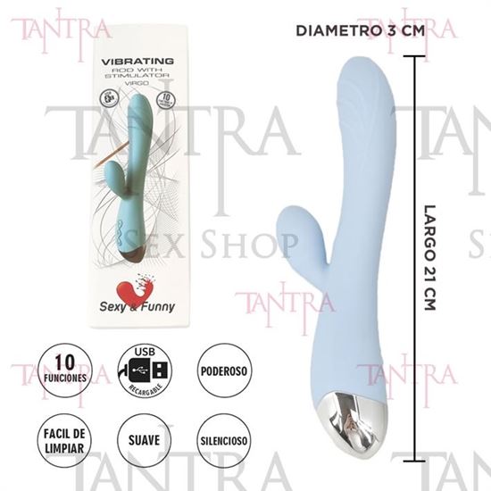Estimulador de punto G con vibracion de clitoris